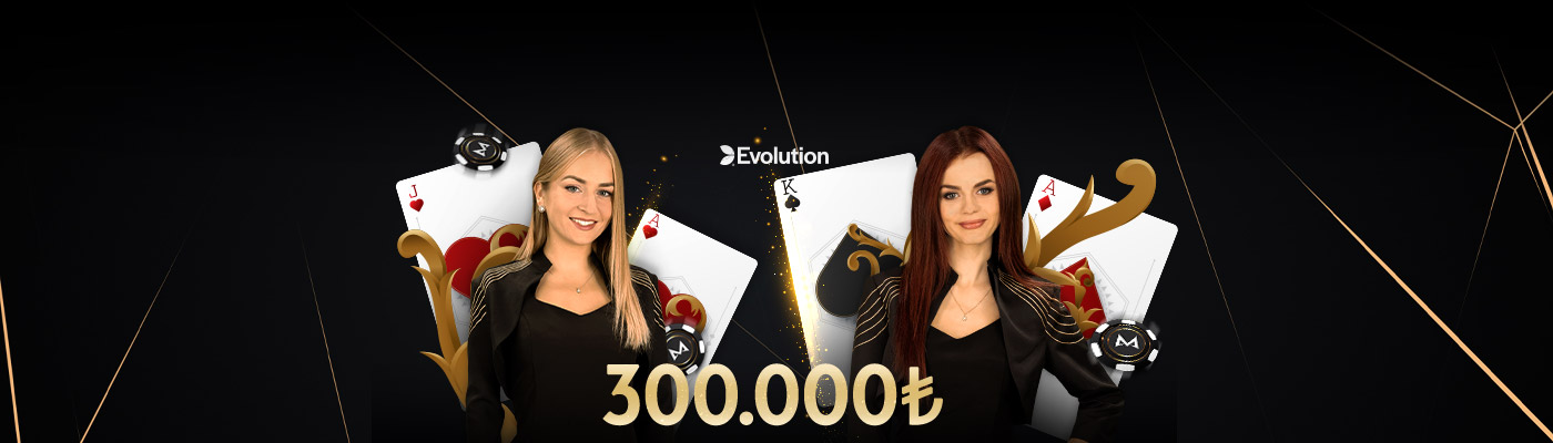 300.000 TL Nakit Ödül Evolution Blackjack'te